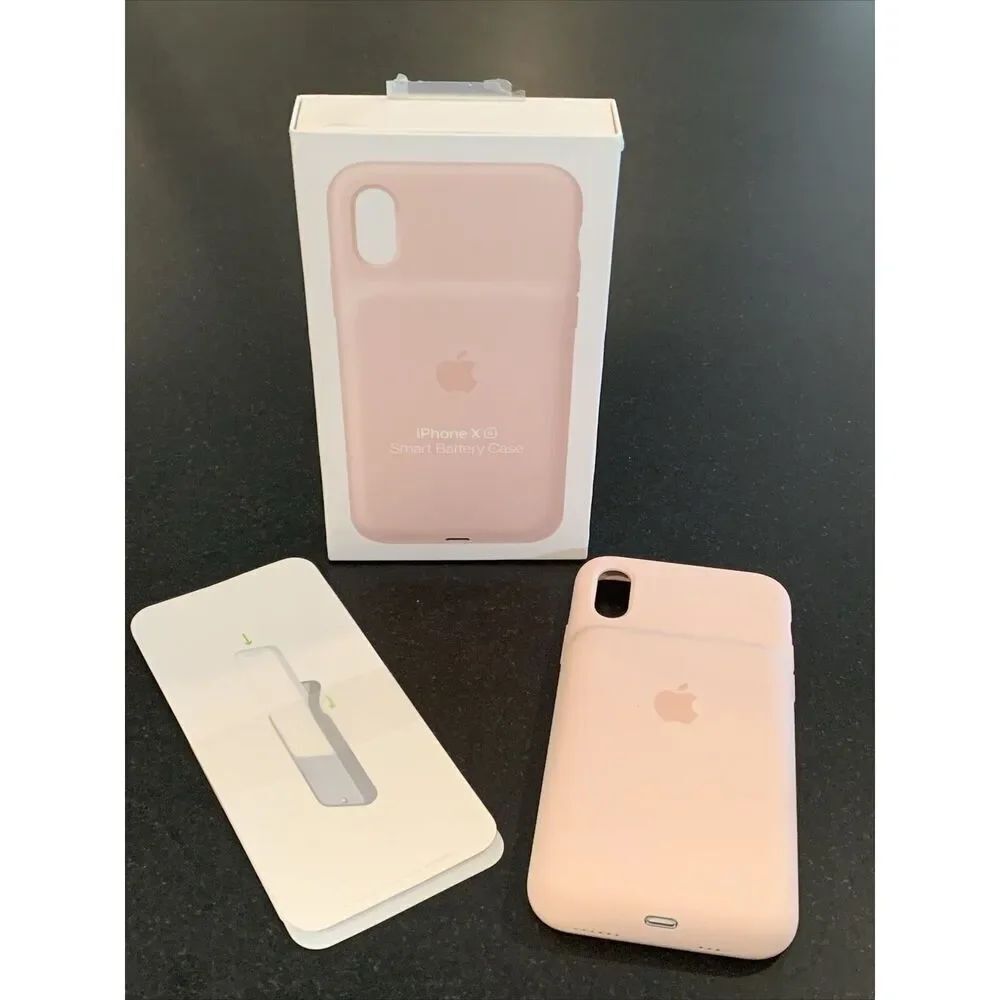Apple Smart Battery Case for iPhone XS – Pink Sand, Model MVQP2LL/A, Not Working